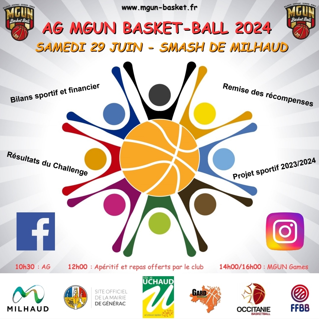 You are currently viewing AGO et grande fête de MGUN Basket, samedi 29 juin