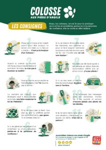 Les consignes pour les enfants