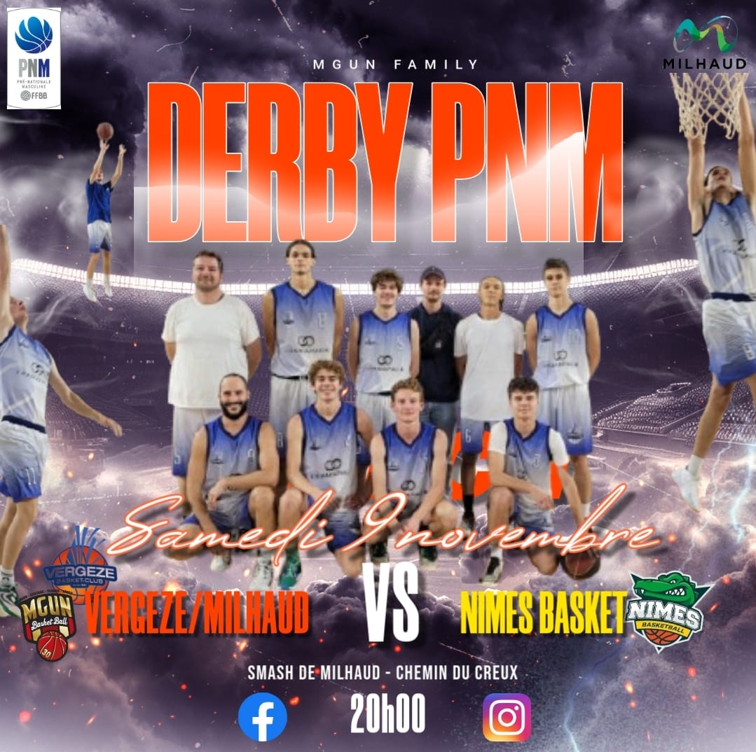 DERBY PNM Milhaud/Vergèze VS Nimes MGUN Basket 9 nov 2024