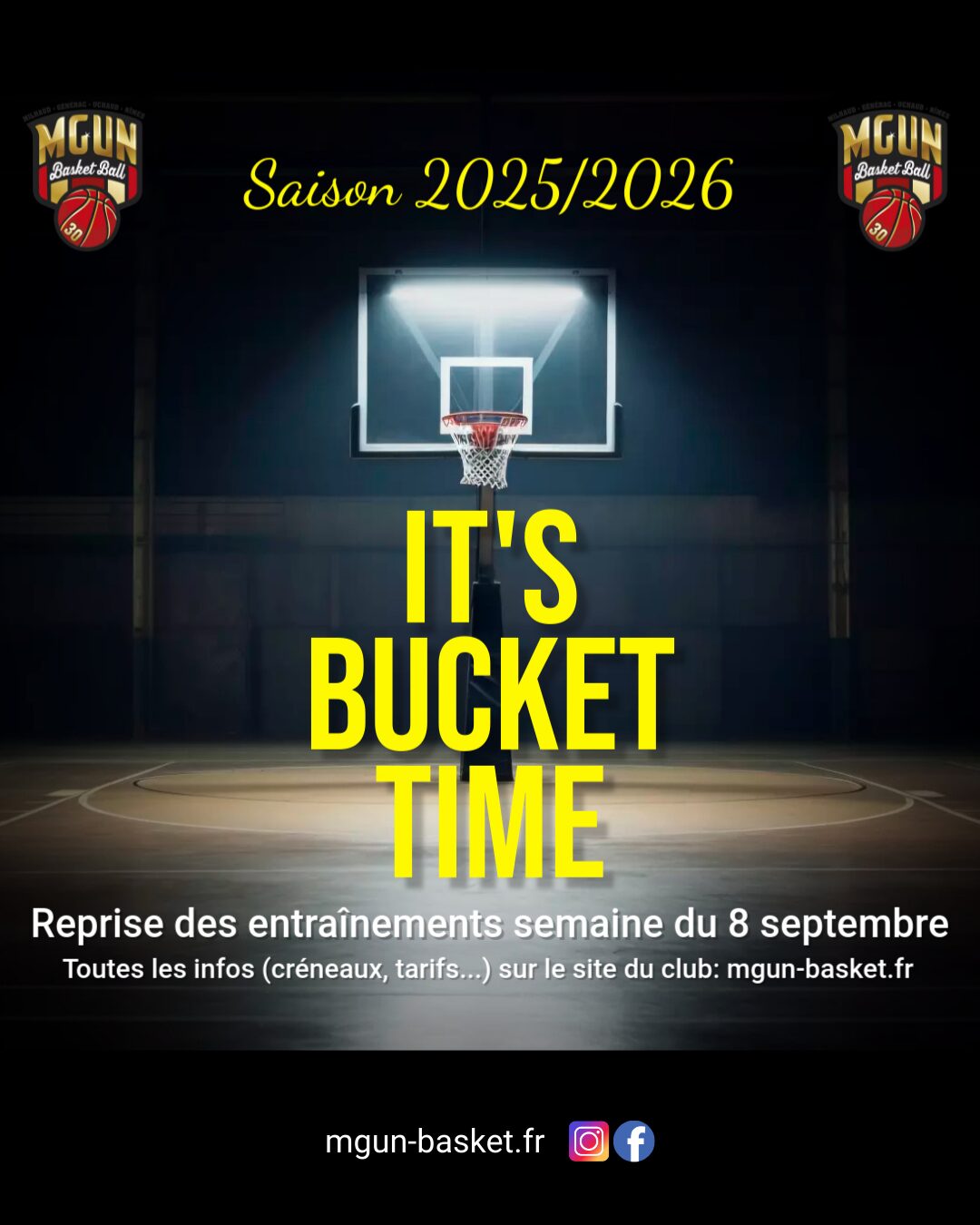 Reprise de la saison 2025/2026 MGUN Basket