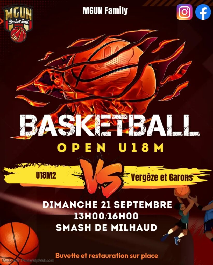 OPEN U18M | Dimanche 21/09, 13h, SMASH Milhaud