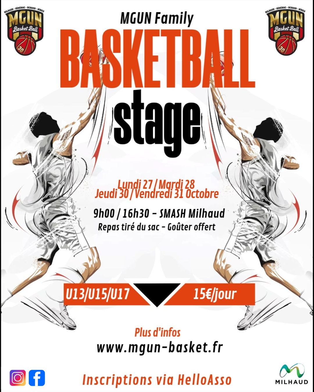 You are currently viewing Stage Basket-ball vacances d’octobre 2025
