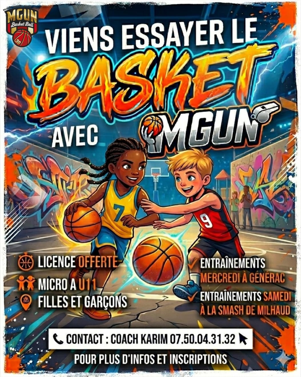 Viens essayer le basket avec MGUN