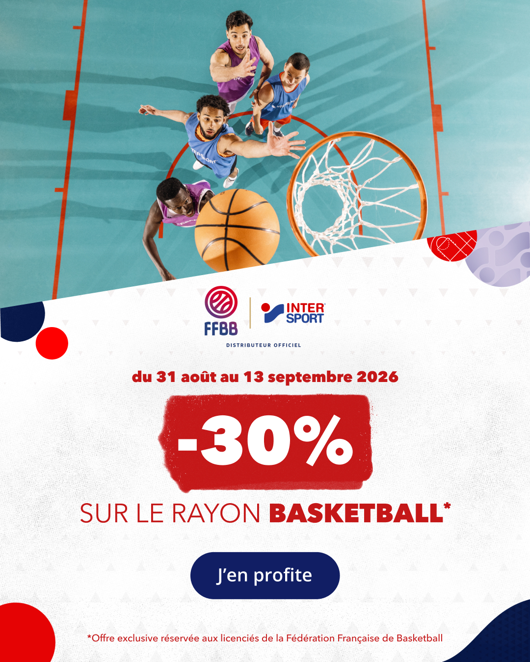 Intersport offre rentrée 2026 pour MGUN Basket