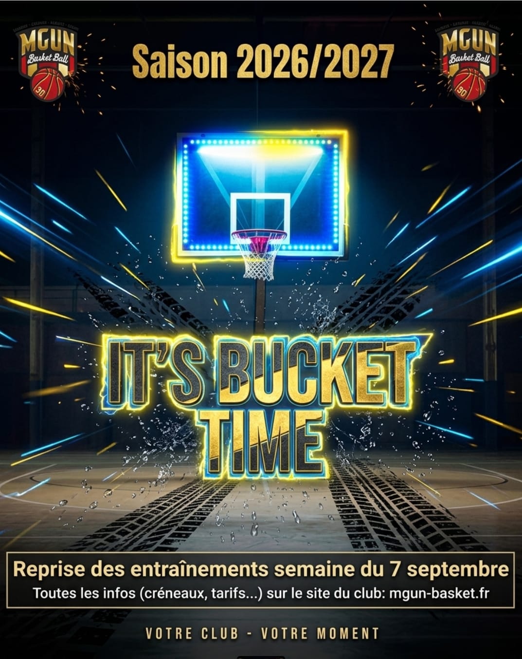 MGUN basket fait sa rentrée le 7 sept 2026